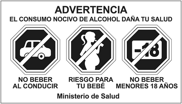 Advertencias sanitarias Ley 21.363